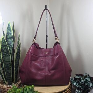 Coach Lexy Leather Shoulder Bag